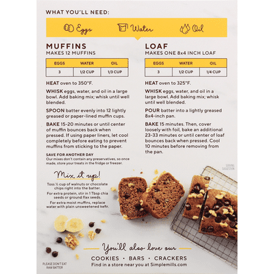 Simple Mills Banana Muffin & Bread Almond Flour Mix