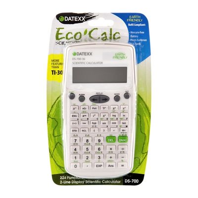 Datexx Eco Calc Earth Friendly 224 Function 2 Line Display Scientific Calculator 1 Ct Instacart
