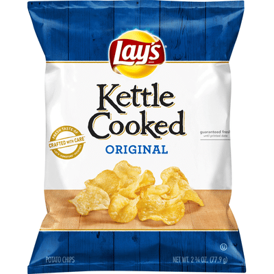 Lay's Potato Chips, Original, Kettle Cooked
