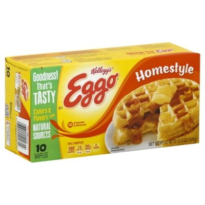 Eggo Frozen Waffles, Homestyle, Easy Breakfast