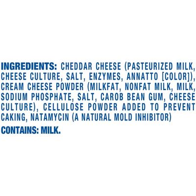 Kraft Shredded Mild Cheddar Cheese with a Touch of Philadelphia