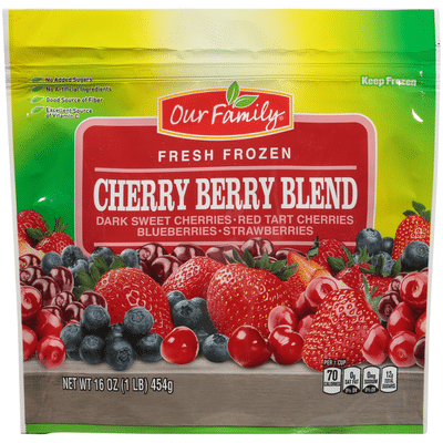 Our Family Cherry Berry Blend Fresh Frozen Dark Sweet Cherries Red Tart Cherries Blueberries Strawberries 16 Oz Delivery Or Pickup Near Me Instacart