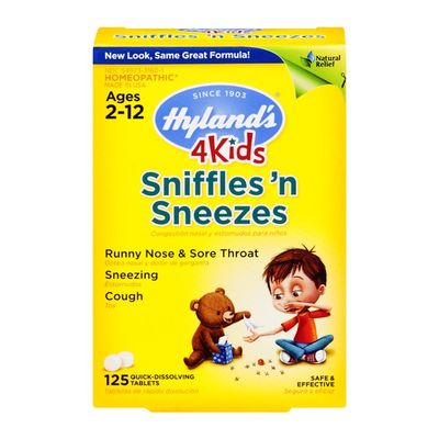 Hyland's 4 Kids Sniffles 'n Sneezes Quick-Dissolving Tablets