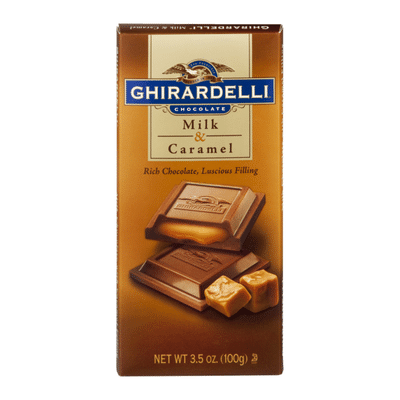 Ghirardelli Chocolate Milk Chocolate Bar with Caramel Filling