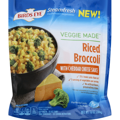 Birds Eye Riced Broccoli, Cheddar Cheese Sauce (10 oz) - Instacart