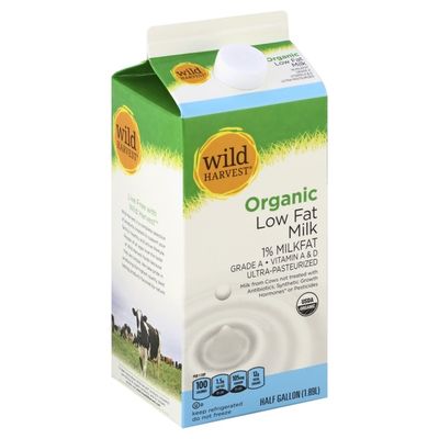 Wild Harvest Milk, Organic, Low Fat, 1% Milk Fat