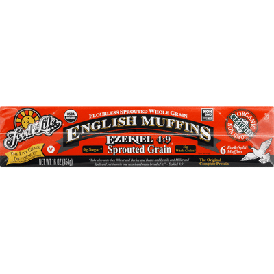 Food for Life English Muffins, Sprouted Grain