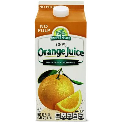 Nature's Nectar Not From Concentrate Orange Juice