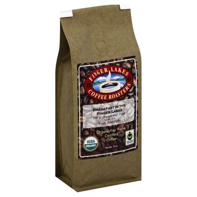 Finger Lakes Coffee Roasters Coffee, Organic/Fair Trade Certified, Whole Bean, Breakfast in the Finger Lakes