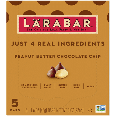 Larabar Gluten Free Bar, Peanut Butter Chocolate Chip, Vegan