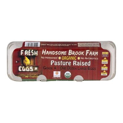 Handsome Brook Farm Grade A Organic Pasture Raised Large Eggs