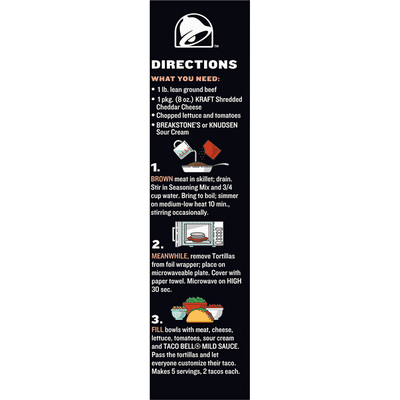 Taco Bell Soft Tortillas Taco Dinner Kit
