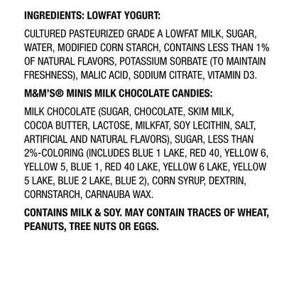 YoCrunch Low Fat Vanilla with M&Ms Yogurt