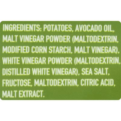 Boulder Canyon Kettle Cooked Potato Chips Avocado Oil Malt Vinegar & Sea Salt