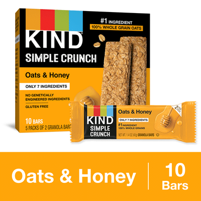 Kind Simple Crunch Bars Oats Honey 1 4 Oz Instacart