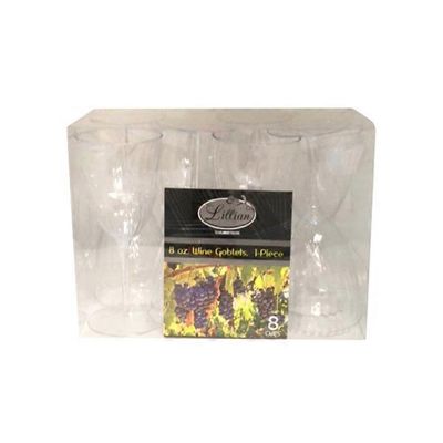 Kzak 8 Ounce Plastic Wine Cups