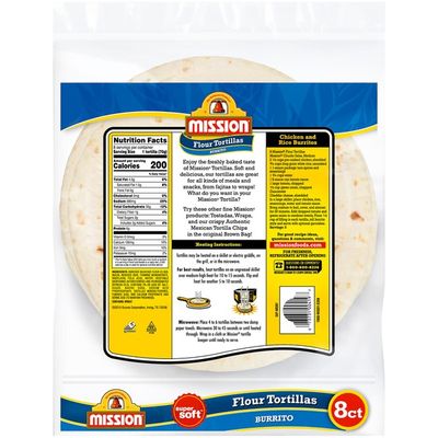 Mission Flour Burrito Tortillas, Large