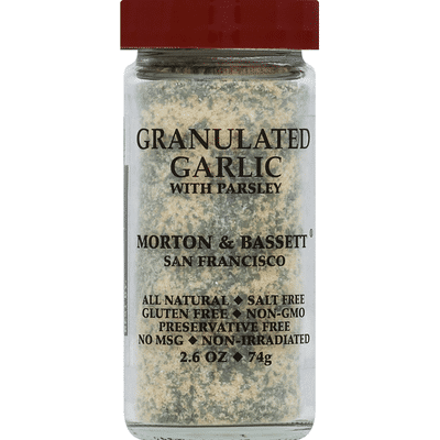 Morton & Bassett Spices Garlic, with Parsley, Granulated