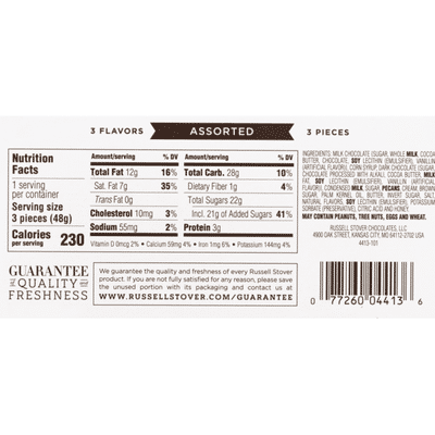Russell Stover Milk & Dark Chocolate, Assorted