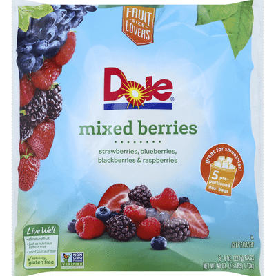 Dole Mixed Berries Frozen Fruit (5 Each) - Instacart