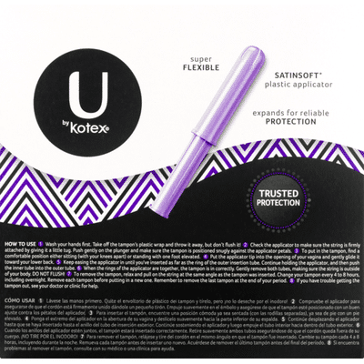 U By Kotex Security Tampons Super Plus Absorbency Unscented 18 Ct Instacart