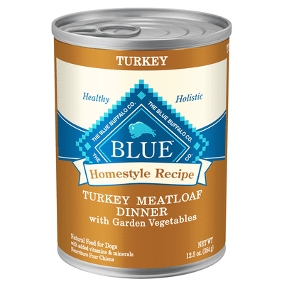 Blue Buffalo Homestyle Recipe Natural Adult Wet Dog Food, Turkey Meatloaf