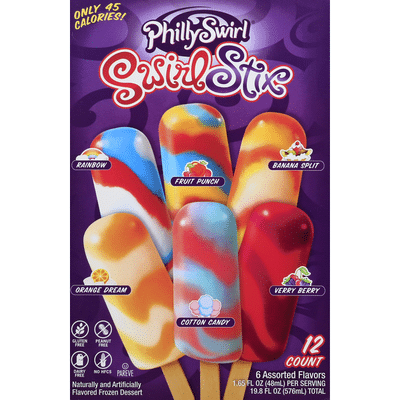 Phillyswirl Swirl Stix, Assorted