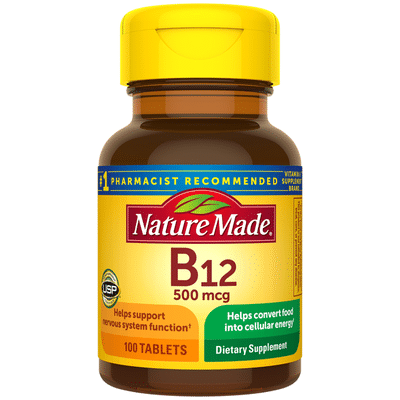 Nature Made Vitamin B12 500 mcg Tablets