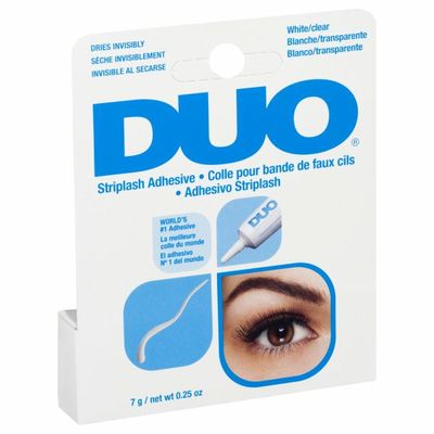 DUO Striplash Adhesive, White/Clear
