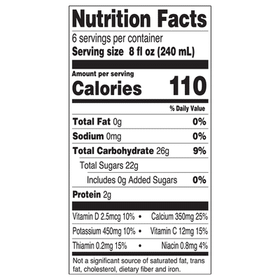 Tropicana No Pulp with Calcium & Vitamin D 100% Orange Juice