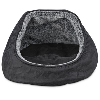Harmony 17" x 16" Dark-Gray Hooded Dome Cat Bed