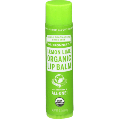 Dr. Bronner's Organic Lip Balm Lemon Lime