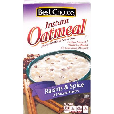 Best Choice Raisins & Spice Instant Oatmeal