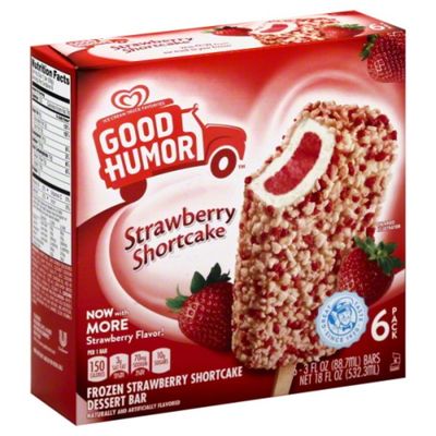 Good Humor Frozen Dairy Dessert Bars Strawberry Shortcake