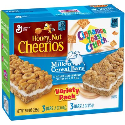 General Mills Honey Nut Cheerios Cinnamon Toast Crunch Variety Pack Milk N Cereal Bars 9 Oz Instacart