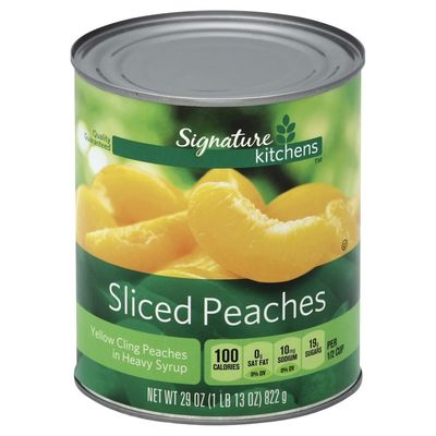 Signature Kitchens Yellow Cling Sliced Peaches In Heavy Syrup