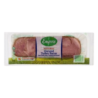 Empire Kosher Turkey Bacon, Uncured, Natural