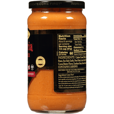 Victoria Vegan Alfredo Red Pepper Sauce
