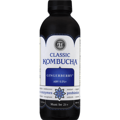 GTs Kombucha, Classic, Gingerberry