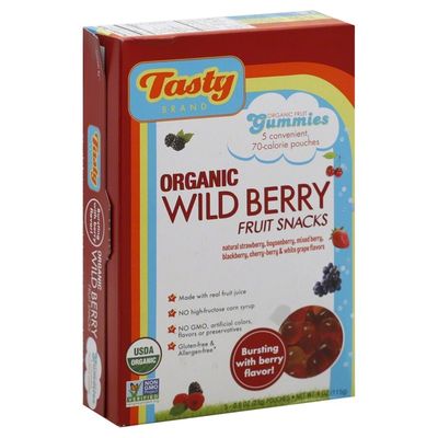 O'Tasty Fruit Snacks, Organic, Wild Berry