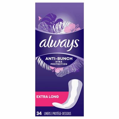 Always Anti-Bunch Xtra Protection Exra Long Absorbency Unscented