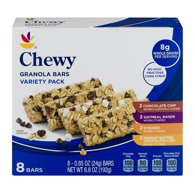 SB Ahold Chewy Granola Bars Variety Pack - 8 CT