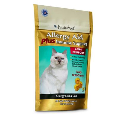 NaturVet Allergy Aid Plus Immune Support Tasty Soft Chews