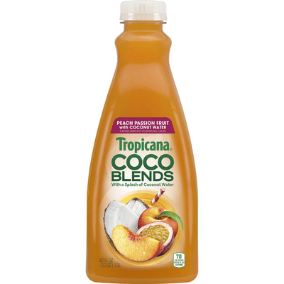 Tropicana Coco Blends, Peach Passion Fruit with Coconut Water
