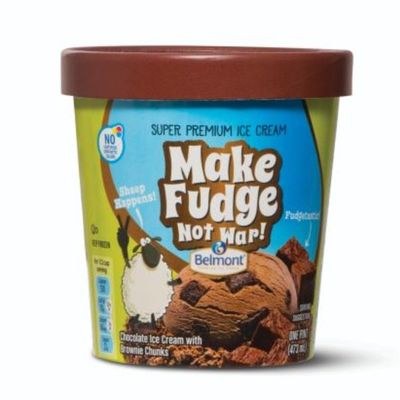 Belmont Make Fudge Not War Premium Ice Cream