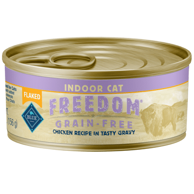 Blue Buffalo Freedom Grain Free Natural Adult Flaked Wet Cat Food, Indoor Chicken