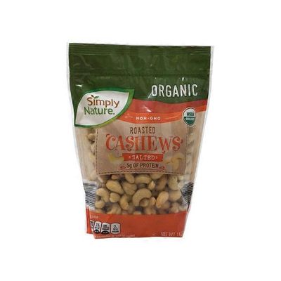 Simply Nature Roasted Salted Organic Cashews