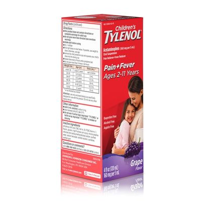 Children's Tylenol Oral Suspension, Grape