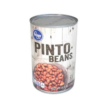 Canned pinto beans nutrition label