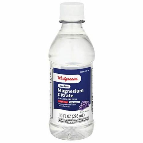 Walgreens Magnesium Citrate Saline Laxative / Oral Solution Grape